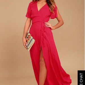 Wrap maxi dress